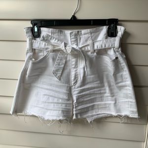 White Denim Shorts